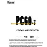 Komatsu PC60-7 Hydraulic Excavator Operation and Maintenance Manual (SEAD034100)