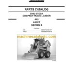 Case 445, 445CT Series 3 Skid Steer, Compact Track Loader Parts Catalog (87632293ML)