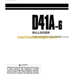 Komatsu D41A-6 Bulldozer Operation and Maintenance Manual (SEAM016701)