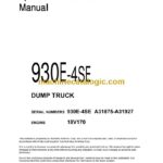 Komatsu 930E-4SE Dump Truck Operation and Maintenance Manual (CEAM029804)