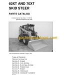 Case 60XT, 70XT Skid Steer Parts Catalog (7-7191ml)