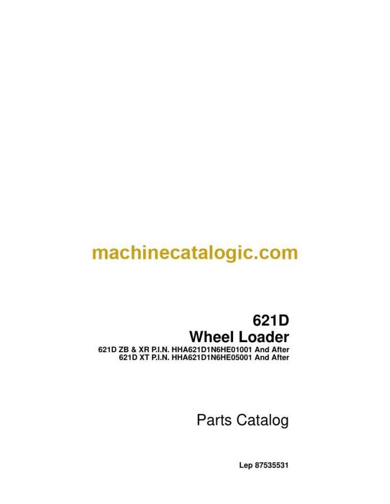 Case 621D Loader Parts Catalog (87535531_int_USN)