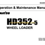 Komatsu HD325-5 Wheel Loader Operation and Maintenance Manual (SEAM05660503)