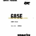 Komatsu 685E Dump Truck Dump Truck Operation and Maintenance Manual (DG674)