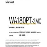 Komatsu WA180PT-3MC Wheel Loader Operation and Maintenance Manual (CEAM007602)