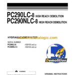 Komatsu PC290LC-8, PC290NLC-8 Hydraulic Excavator Operation and Maintenance Manual (UENAM01021)