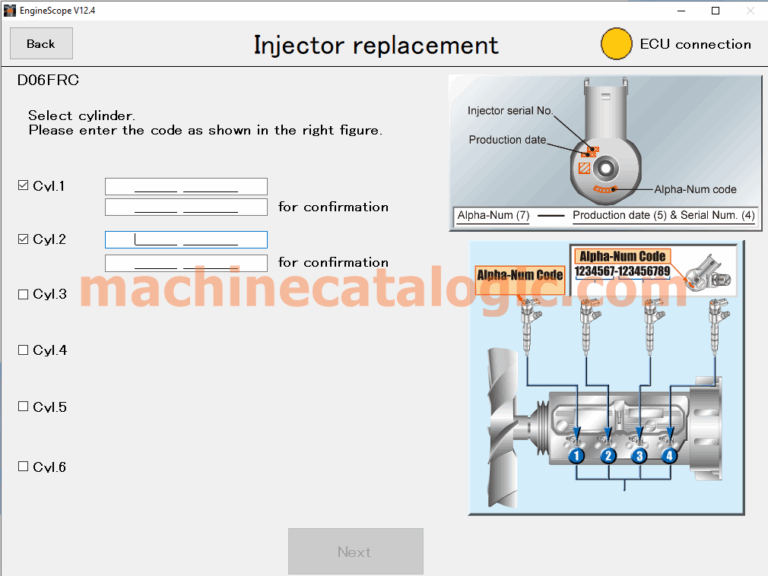 Mitsubishi engine scope