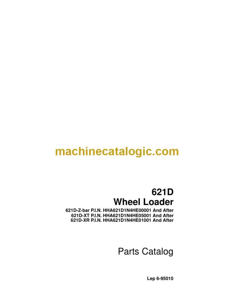 Case 621D Loader Parts Catalog (6-95010_int_USN)