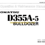 Komatsu D355A-5 Bulldozer Operation and Maintenance Manual (SEAM0195A502)