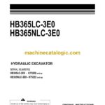 Komatsu HB365LC-3E0, HB365NLC-3E0 Hydraulic Excavator Operation and Maintenance Manual (UENAM01934)