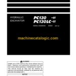 Komatsu PC130-11, PC130LC-11 Hydraulic Excavator Operation and Maintenance Manual (TEN01148-00)