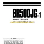 Komatsu BR500JG-1 Crusher Operation and Maintenance Manual (SEAM011303T)