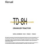 Komatsu TD-8H Crawler Tractor Operation and Maintenance Manual (CEAD471010)
