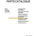 Case CX40B Crawler Excavator Parts Catalog (6-85074_A4)