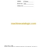 Link Belt 370LX MH Tier2 and 370LX MH Tier3 Excavator Operators Manual