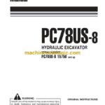 Komatsu PC78US-8 Hydraulic Excavator Operation and Maintenance Manual (WEAM013203)