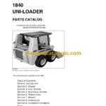 Case 1840 Uni Loader Parts Catalog (8-5374ML)