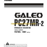 Komatsu PC27MR-2 Hydraulic Excavator Operation and Maintenance Manual (WEAM007100)