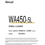 Komatsu WA450-5L Wheel Loader Operation and Maintenance Manual (CEAM008902)