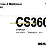 Komatsu CS360-2 Stabilizer Operation and Maintenance Manual (SEAM0262C200)