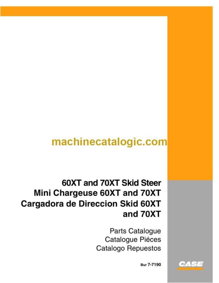 Case 60XT, 70XT Skid Steer Parts Catalog (7-7190)