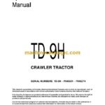 Komatsu TD-9H Crawler Tractor Operation and Maintenance Manual (CEAD472010)