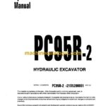 Komatsu PC95R-2 Hydraulic Excavator Operation and Maintenance Manual (WEAD002900)