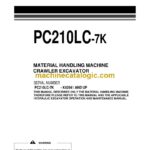 Komatsu PC210LC-7K Crawler Excavator Operation and Maintenance Manual (UEAM004200)
