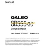 Komatsu GD555-3C Motor Grader Operation and Maintenance Manual (KEAD038100)