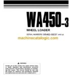 Komatsu WA450-3 Wheel Loader Operation and Maintenance Manual (PEN01184-00)