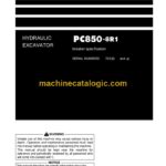 Komatsu PC850-8R1 Hydraulic Excavator Operation and Maintenance Manual (PEN00878-00)