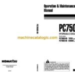 Komatsu PC750SE-6K Hydraulic Excavator Operation and Maintenance Manual (EEAM008703)