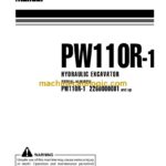 Komatsu PW110R-1 Hydraulic Excavator Operation and Maintenance Manual (WEAM000500)