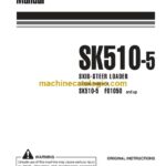 Komatsu SK510-5 Skid Steer Loader Operation and Maintenance Manual (WEAM010206)