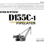 Komatsu D155C-1 Pipe Layer Operation and Maintenance Manual (SEAM176A01)