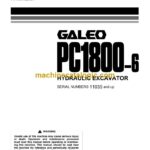 Komatsu PC1800-6 Hydraulic Excavator Operation and Maintenance Manual (TEN00051-00)