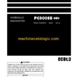 Komatsu PC800SE-8E0 Hydraulic Excavator Operation and Maintenance Manual (PEN01628-03)