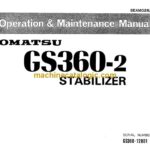 Komatsu GS360-2 Stabilizer Operation and Maintenance Manual (SEAM02620201)