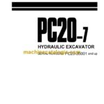 Komatsu PC20-7 Hydraulic Excavator Operation and Maintenance Manual (SEAM020P0700)