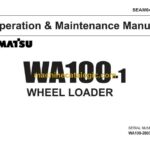 Komatsu WA100-1 Wheel Loader Operation and Maintenance Manual (SEAM04160104)