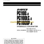 Komatsu PC1100-6, PC1100LC-6, PC1100SP-6 Hydraulic Excavator Operation and Maintenance Manual (SEAM018304T)