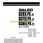 Komatsu D31EX, D31PX-21, D37EX, D37PX-21, D39EX, D39PX-21 Bulldozer Operation and Maintenance Manual (TEN00109-00)