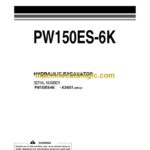 Komatsu PW150ES-6K Hydraulic Excavator Operation and Maintenance Manual (UEAM000103)