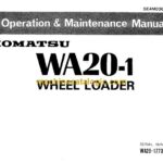 Komatsu WA20-1 Wheel Loader Operation and Maintenance Manual (SEAM03610102)