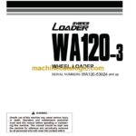 Komatsu WA120-3 Wheel Loader Operation and Maintenance Manual (TEN00252-00)