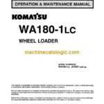 Komatsu WA180-1LC Wheel Loader Operation and Maintenance Manual (CEADW17021)