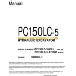 Komatsu PC150LC-5 Hydraulic Excavator Operation and Maintenance Manual (SEAM021KD500)