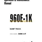 Komatsu 960E-1K Dump Truck Operation and Maintenance Manual (CEAM022100)