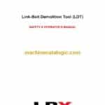 Link Belt Demolition Tool LDT Safety and Operators Manual