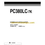 Komatsu PC380LC-7K Hydraulic Excavator Operation and Maintenance Manual (UEAM001801)